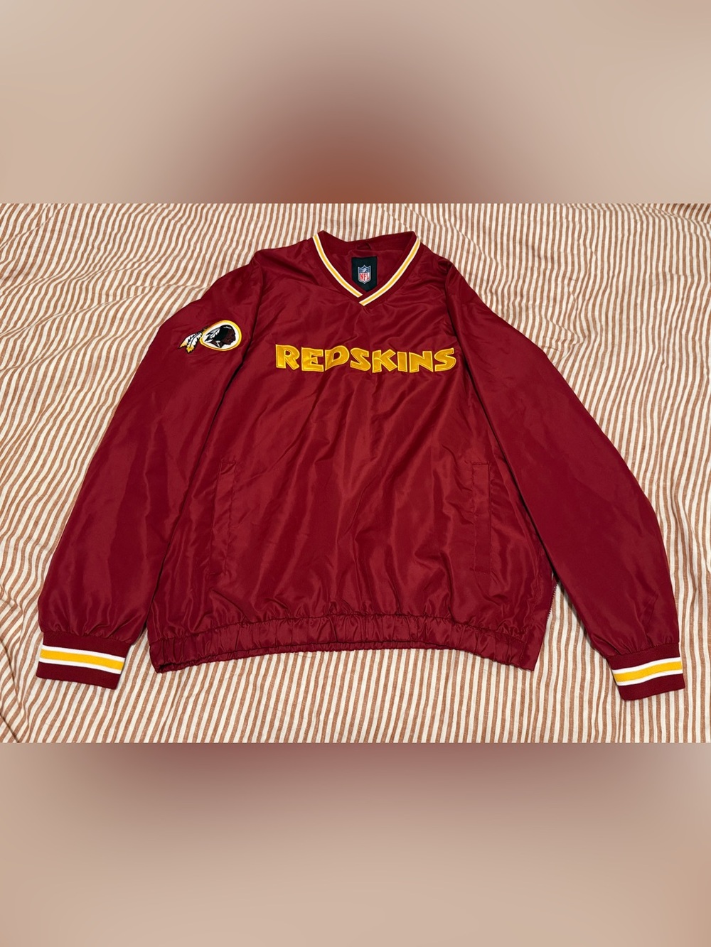 NFL Redskins Vintage Pullover Windbreaker
